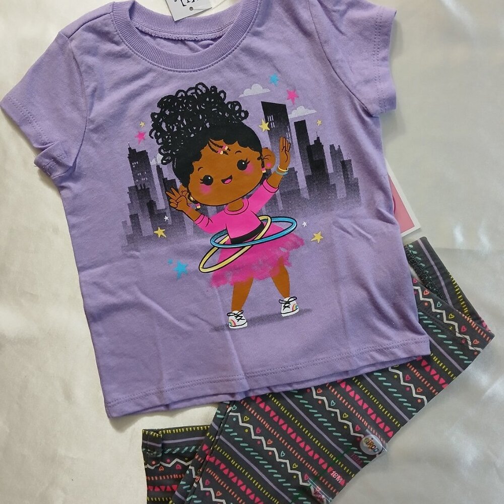 Infant Girl 2pc. Tee/Leggings Set - 12/18M